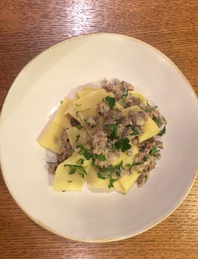 Partridge, Pear and Chestnut Pappardelle